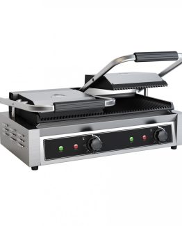 Dubbel kontaktgrill räfflad PG 2