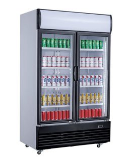 Drickakyl 2 glasdörrar 800 liter