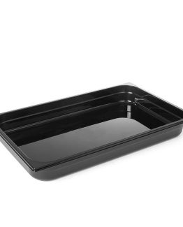 Kantin GN 1/1 65mm -svart polykarbonat