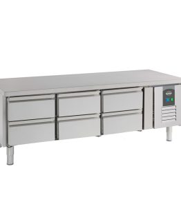 Grillkylbänk med 6 lådor – 302 liter