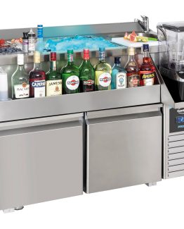 KYLDBÄNK 2 DÖRRAR MED COCKTAILBAR STATION